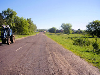 quiet roads in Ukraine