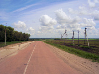 quiet roads in Russia