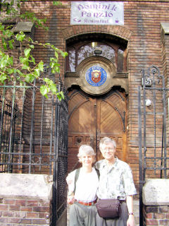 Budapest, Bert and Jean at the hotel